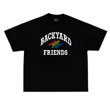 Load image into Gallery viewer, Oversized College Logo T-Shirt mock-up, front flat view